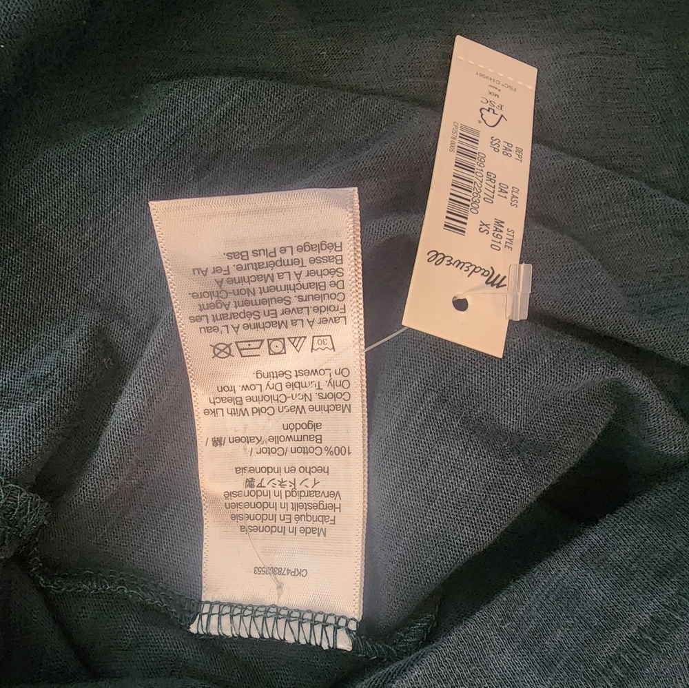 Madewell NWT Whisper Cotton Turtleneck Tee - Picture 4 of 5